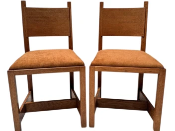 Two Art Deco Modernist Side Chairs by Hendrik Wouda for Pander, 1924